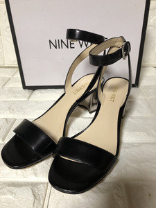 NINE WEST　NW7TULLIP　BLACK　ナインウエスト ヒール サンダル 厚底 ストラップ 　/（US)7.5