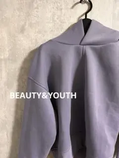 BEAUTY&YOUTH パーカー　プルオーバー　無地　フード　長袖