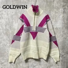 希少✨GOLDWIN トレーナー　アノラック　ハーフジップ　レディース　レトロ