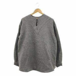 THE RERACS / ザリラクス | 2020AW | バックジップ Aライン クルーネックスウェット | 36 | グレー | レディース