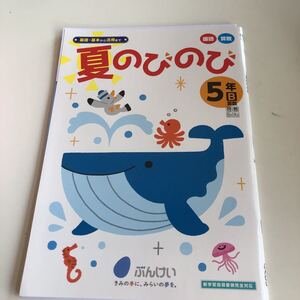 w249 夏のびのび 解答付き 5年生 小5 小学生 上 テスト 家庭学習用 復習用 小学校 ドリル 国語 算数 理科 社会 漢字 計算 中学受験