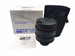 △1円スタート送料無料 トキナー Tokina CINEMA ATX 16-28mm T3 ワイドアングル ズーム レンズ(EFマウント) 未使用 シネマ 広角ズーム