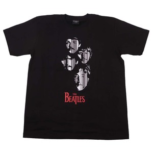 bw2●新品 黒 Lサイズ●ビートルズ THE BEATLES 半袖Tシャツ//バンドTシャツ ロックTシャツ パンク メタル ジョンレノン