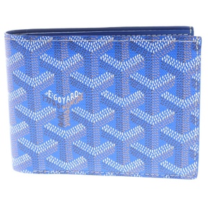 GOYARD ゴヤール ヘリボーン サンフロランタンウォレット 二つ折り財布 APM110 ブルー