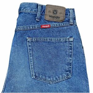 WRANGLER ラングラー ストレートジーンズ W36 ブルー USA規格 デニムパンツ (OL299)