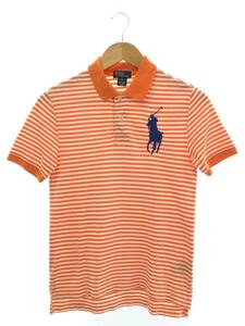 POLO RALPH LAUREN◆ポロシャツ/M/コットン/ORN/ボーダー/ビッグポニー