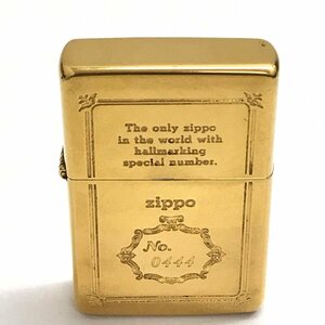 中古品 zippo ジッポ オイルライター NO,0444 K IV 刻印 1988年 レギュラータイプ GP ゴールドカラー 質屋出品