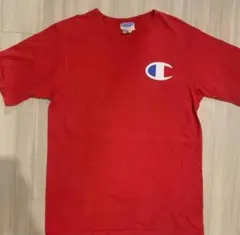 Champion チャンピオン ビッグロゴ プリント Tシャツ ユニセックス 赤