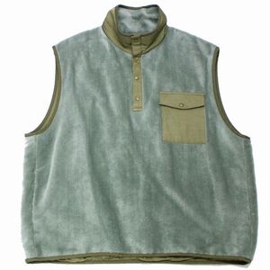 visvim ビズビム 23SS BARLOW P.O. VEST プルオーバー 4 ライトグリーン