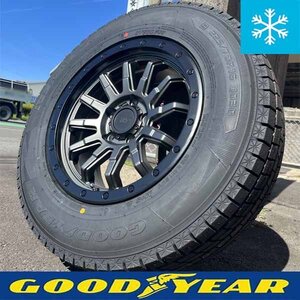 215/70R16 225/70R16 GOODYEAR ICENAVI SUV デリカD5 エクストレイル RAV4 16インチ 5H タイヤホイールセット スタッドレス マットグレー