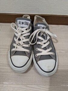 【w810】 CONVERSE ALL STER スニーカー レディース 22cm グレー系 シューズ