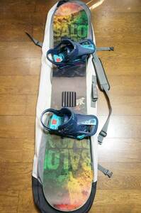 即乗 SALOMON サロモン スノーボード Pulse パルス 149cm + BURTON バートン バインディング CARTEL M 2点セット*ridek2mossrice28