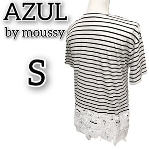 AZUL by moussy　【S】　トップス Tシャツ ボーダー タグ付き