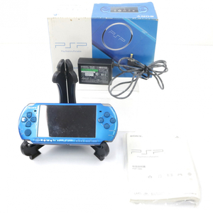 【箱・説明書・小物付き】SONY PlayStation Portable PSP 3000 ソニー ブルーカラー コンパクト 軽量 玩具 おもちゃ 005FEJFR20