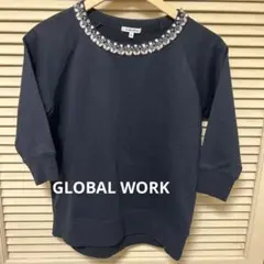 GLOBAL WORK ビジュー付きトレーナー8