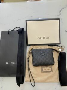 グッチGUCCI ★ショルダーバッグ 723306 / ポーチ / INTERLOCKING G インターロッキングG メッセンジャーバッグ/ブラック/ユニセックス