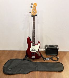 Fender Made in Japan Traditional 60s Jazz Bass Candy Apple Red アンプ2種 スタンド シールド ケース付