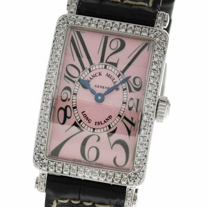 フランクミュラー FRANCK MULLER 902QZD ロングアイランド K18WG ダイヤベゼル クォーツ レディース _716059【中古】