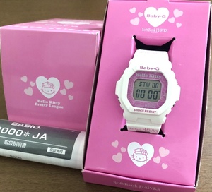 ハローキティ G-SHOCK コラボ Softbank HAWKS 時計 Baby-G キティちゃん トリプル ネーム 限定 好きに も HELLO KITTY ベビーG 白 CASIO