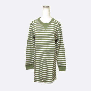 ★SALE★Abercrombie & Fitch/アバクロ★ボーダースウェットワンピース (Olive/S)