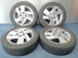 ★8分山★19年製★ ダンロップWINTER MAXX WM02 165/60R14　ホンダ純正ホイール 14×4.5J +45 4H-100 4本セット スタッドレス　G796