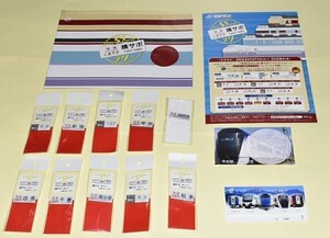 【限界価格】あずさ55周年イベント『特急あずさ号横サボピンバッチ』~全9駅フルコンプリートセット+達成賞付(専用台紙・ピンバッチ)~ ①