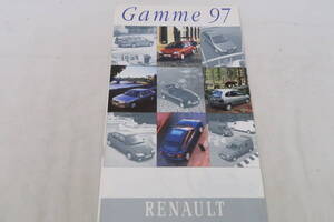 カタログ RENAULT Gamme 97 ルノー フランス語 twingo clio spider espace master 約16.5x30cm 56ページ ＊イサレ