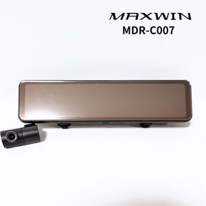 美品！MDR-C007 マックスウィン MAXWIN ミラー型ドライブレコーダー 前後 SDカード32GB！送料無料/即決【41229-7】