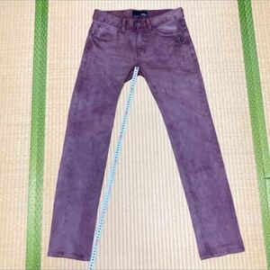 美品 アボルダージュ バイ ヒロムタカハラ　スワロフスキー スカル デニム パンツ 46 ロエン Roen Swarovski skull skinny denim pants Y2K