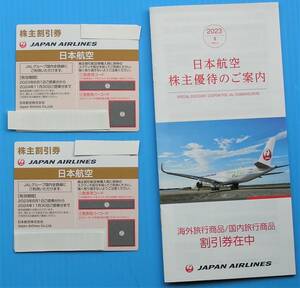 日本航空 JAL 株主割引券 2枚セット 2024年11月30日搭乗分までと海外旅行商品/国内旅行商品割引券（商品割引券は2024年5月31日まで）