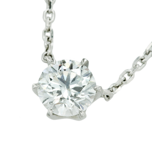 【本物保証】 箱・保・鑑付 新品同様 スタージュエリー STAR JEWELRY ネックレス Pt950 ダイヤ0.270ct(F-VS2-EX) 1P 一粒 高品質 シンプル