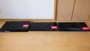 SONY BDZ-ZW1500/BDZ-ZW500/BDZ-EW1200 ブルーレイレコーダー 3台セット ジャンク品