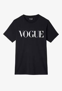 正規本物　美品　VOGUE　Tシャツ　ヴォーグ　ジャパン　sサイズ　黒　白ロゴ　オーガニックコットン　モード