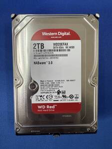 ■エラーなし■ [3.5インチ　NAS対応　SATA　2TB]　WESTERN DIGITAL　WD20EFAX　S/N:*R2N