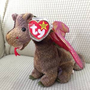 [玩具] ぬいぐるみ「tyビーニーベイビーズ」可愛い Ty Beanie Babies「scorch」ドラゴン ファンタジー 架空の動物 1998