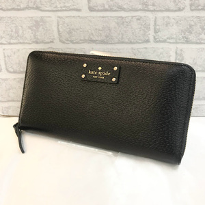 ★人気ブランド★ ★ブランド品★ ★美品★ kate spade ケイトスペード ラウンドファスナー 長財布 黒