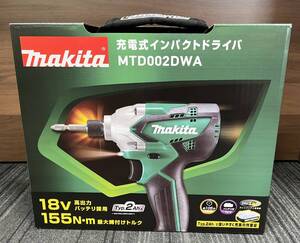 未使用 makita マキタ 充電式インパクトドライバ MTD002DWA 18V バッテリ付 電動工具 注目99円スタート