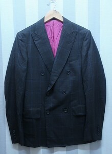 4-3719/トゥモローランド vitale barberis canonico ダブルテーラードジャケット TOMORROWLAND