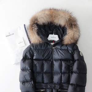 人気アイテム JPタグ 2023年 モンクレール MONCLER BOEDIC フォックスファー付き フードダウンコート 00//ブラック 黒【2400013934404】