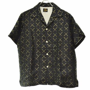 【XS】needles / ニードルス GL084 Cabana Shirt Cu/R/Pe カバナ オープンカラー半袖シャツ