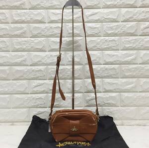 no16983 VIVIENNE WESTWOOD ヴィヴィアンウエストウッド アングロマニア PUレザー 斜め掛けショルダー バッグ ポシェット