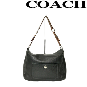 【中古】【傷や使用感が目立つ】COACH ハンドバッグ ブランド コーチ D058 8A39 ブラックR-CO-B-0563-05