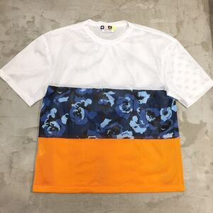 【送料360円】MSGM エムエスジーエム イタリア製 半袖 プルオーバー シースルーシャツ 花柄 Tシャツ メッシュ レディース サイズ46 K-2116