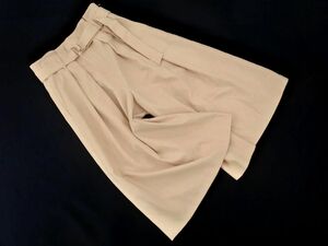 アンタイトル ベルト付き キュロット パンツ size1/ベージュ ■◇ ☆ ecc6 レディース