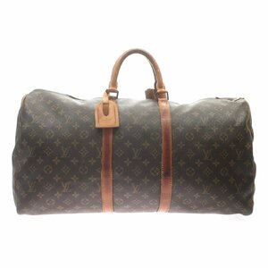 1円スタート LOUIS VUITTON ルイヴィトン キーポル55 M41424 MI8901 モノグラム ボストンバッグ トラベルバッグ 旅行かばん ブラウン