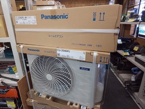 未使用品 Panasonic パナソニック 8畳用 ルームエアコン エオリア 24年製 CS-254DFL-W + CU-254DFL 2個口発送