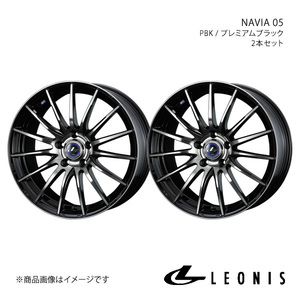 LEONIS/NAVIA 05 アコード CL7/CL8/CL9 アルミホイール2本セット【16×6.5J 5-114.3 INSET52 BPB】0036260×2