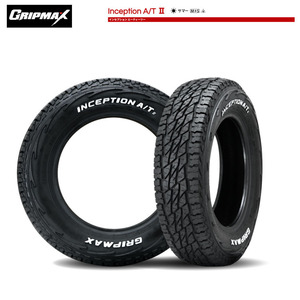 送料無料 グリップマックス 夏 タイヤ 【4本セット 新品】 GRIPMAX INCEPTION A/T II M+S(RWL) 165/60R15 77T