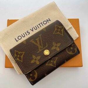 H916【美品】LOUIS VUITTON ルイ・ヴィトン モノグラム　 ポルトモネ プラ M61930 コインケース