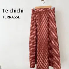 Te chichi TERRASSE テチチテラス　レッド　ロングスカート